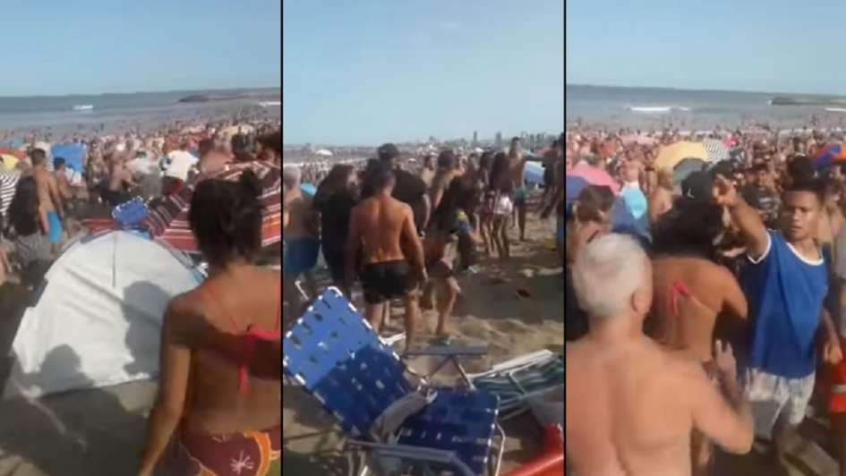 Descontrol en una playa de Mar del Plata: pidió que bajaran la música, lo atacaron a trompadas